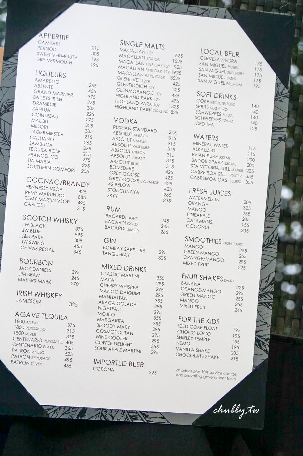 abaca boutique resort restaurant踩雷不推薦心得│附完整菜單