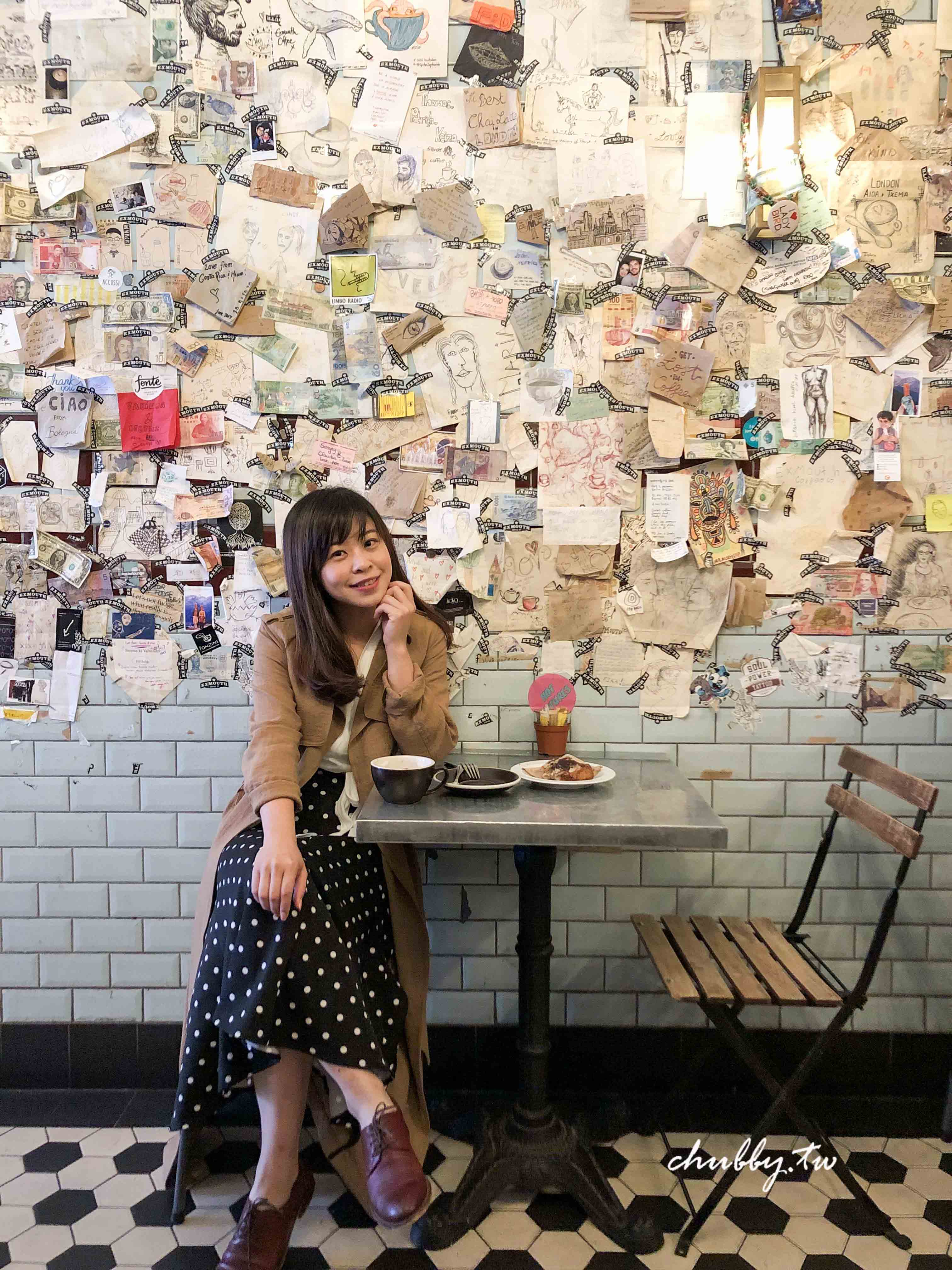 英國遊學生的倫敦咖啡廳口袋名單：EXmouth coffee company，倫敦最完美可頌在這裡！超多糕點挑選~
