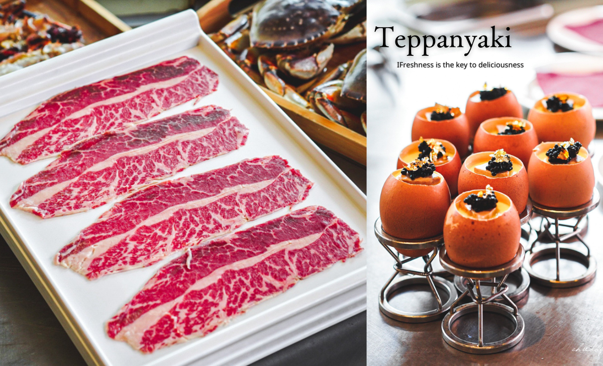 菲力牛排、日本A5和牛肉捲吃到飽！「江雁塘新時尚鐵板燒」10 周年限定套餐吃一輪就回本！ @小胖盈的花椒人蔘