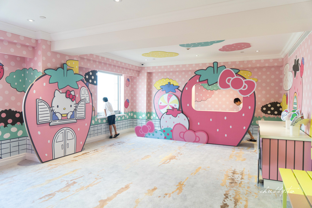 少女心爆棚的高雄住宿！高雄漢來大飯店【三麗鷗主題房】開箱，Hello Kitty、美樂蒂、雙星仙子、蛋黃哥，還有小孩最愛的帳篷一起睡