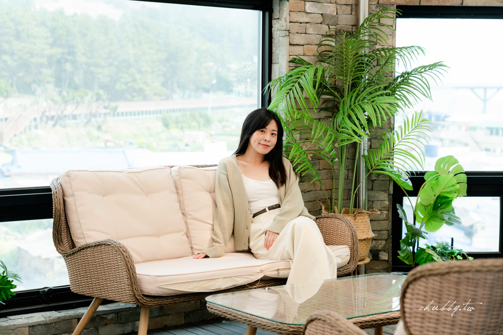 青沙浦屋頂咖啡廳青沙森林 Cheongsa Foret Cafe(청사포레),絕美海景咖啡廳有沙發